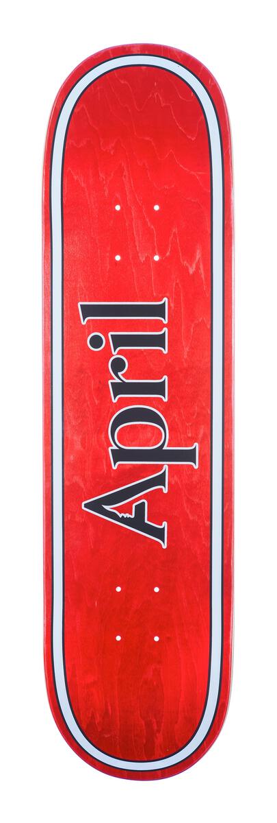 April Red OG Logo Deck - 8.38