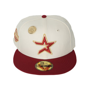 New Era Houston Astros WS05 - (Chrome/Cardinal Red)