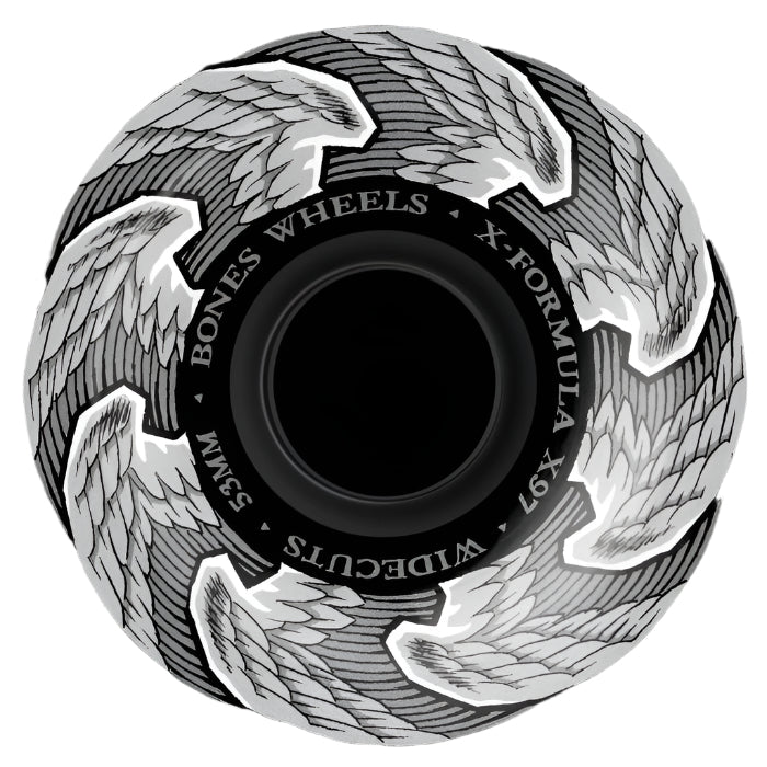 BONES WHEELS X-Formula Skateboard Wheels Death Angels V6 Widcuts 97A - (53mm)