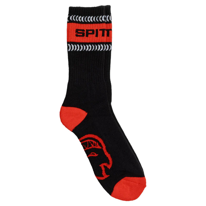 Spitfire Classic 87 Bighead Swirl 3/PK Socks (BLK/WHT/RED)