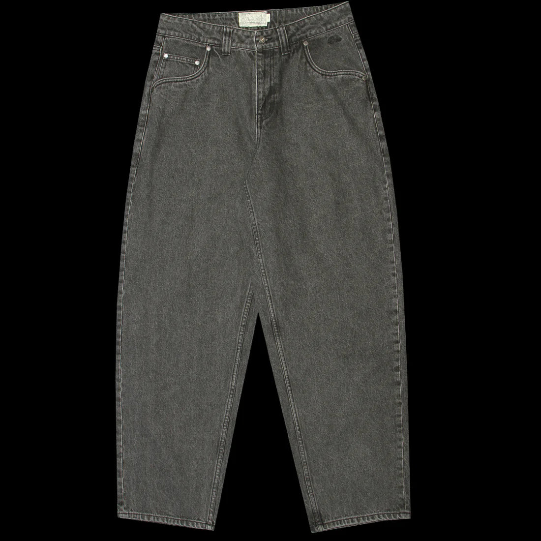 Dime Baggy Denim Pants - Knowtomatic Black