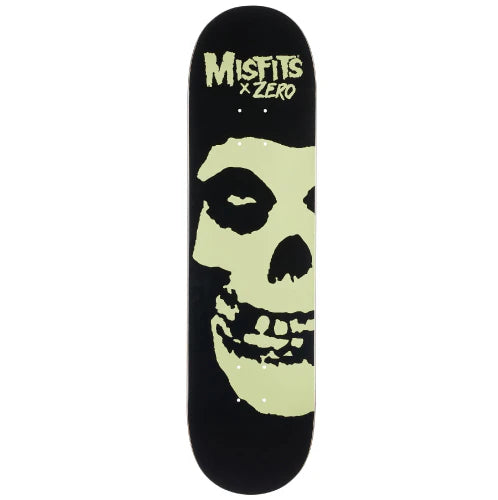 Zero x Misfits Fiend Skull Glow in The Dark Skateboard Deck 8.25"