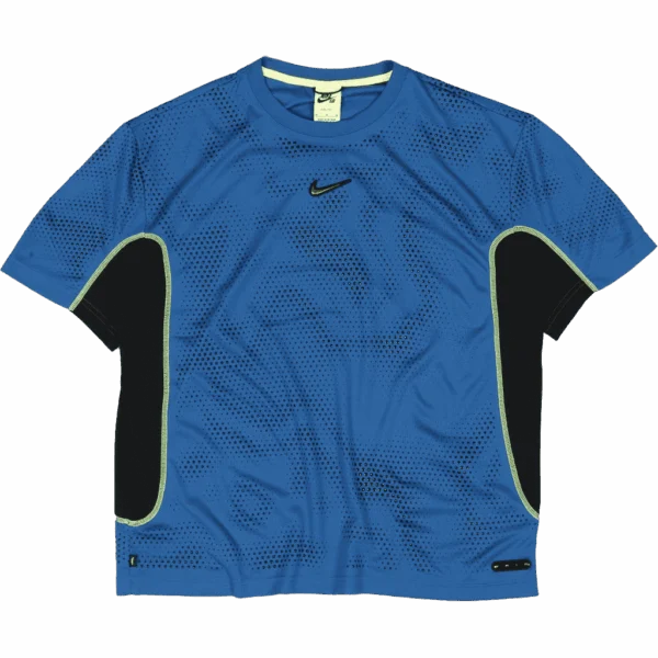 Nike Ishod Short Sleeve Jersey Top (Brilliant Blue/Black)