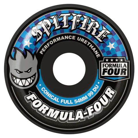 Spitfire Formula Four Wheels - Conicial Full Dark Grey - (54mm)