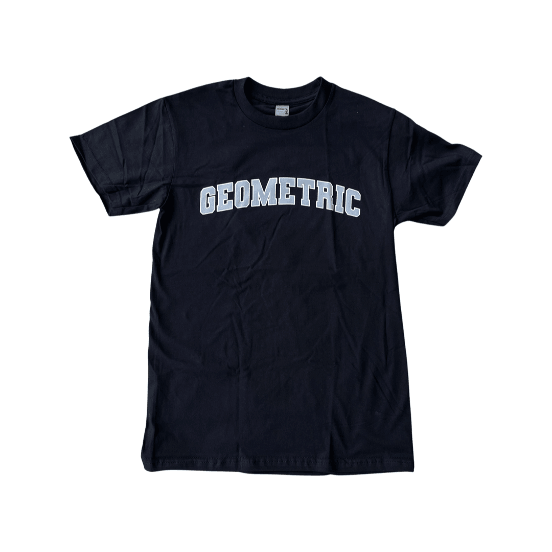 Geometric Varsity Tee - (Black/Grey/White)